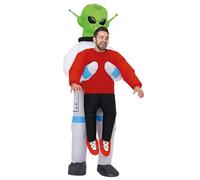 Original Cup - Déguisement Gonflable pour Adulte - Taille 160 à 190 cm - 100% Polyester - Léger et Résistant - Système de Gonflage Inclus - Costume Extraterrestre Alien