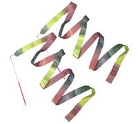 Original Cup Lot de 2 Rubans de Gymnastique Multicolores | Ruban GRS Enfant 2 Mètres pour Danse, Gym, Entraînements au Sol, Compétition | Accessoires Cirque Enfant | Aerobik®