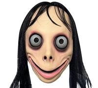 Original Cup - Masque d'halloween Latex Style Momo - Masque Complet de Bird-Lady Momo Challenge, Taille Adulte - Déguisement Soirée Halloween, Carnaval