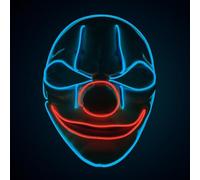 Original Cup | Masque Lumière LED Clown | Qualité Premium | Plastique Rigide | 3 Modes de Clignotements | Masque Néon | Halloween
