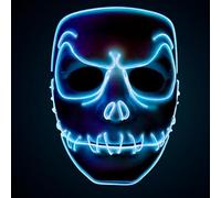 Original Cup | Masque Lumière LED Jack | Qualité Premium | Plastique Rigide | 3 Modes de Clignotements | Masque Néon | Halloween