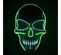 Original Cup | Masque Lumière LED Skull | Qualité Premium | Plastique Rigide | 3 Modes de Clignotements | Masque Néon | Halloween