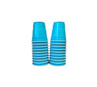 Original Cup Pack de x 20 Original Turquoise Shot Cups Officiels | Shots Américains 4cl Turquoises | Beer Pong | Shooters Qualité Premium | Gobelets en Plastique Réutilisables | Lavables | SHOTT-20