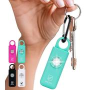 Original Defense Siren Alarme d'autodéfense - Porte-clés d'alarme 130 dB avec lumière stroboscopique LED pour femmes, enfants et personnes âgées - Recommandé par la police - Menthe