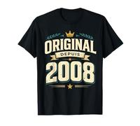 Original Depuis 2008 18 Ans Cadeau Anniversaire T-Shirt
