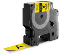 DYMO Ruban vinyle 18433 (S0718470) – Noir sur jaune 19 mm x 5,5 m – 1 rouleau