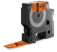 Dymo Originalband 18436 noir auf orange 19mm x 5,5m Vinyl