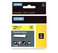 Ruban encreur DYMO IND RHINO 18491 Couleur de ruban: jaune Couleur de police:noir 19 mm 3.5 m