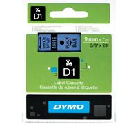 Dymo 40916 (S0720710) - (9 mm) - Noir sur bleu - Ruban