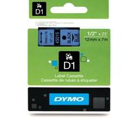 DYMO D1 étiquettes autocollantes authentiques | rouleau 9 mm x 7 m | impression en noir sur fond bleu | pour étiqueteuses LabelManager