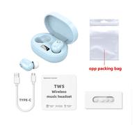 Original E6S pro TWS Fone Bluetooth Écouteurs Casque Sans Fil Écouteurs Casque De Jeu Pour Xiaomi Android Lenovo Écouteurs-bleu