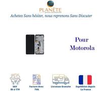 Original Ecran LCD et Vitre Tactile Avec Chassis Noir pour Motorola Moto G51 5G