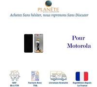 Original Ecran LCD et Vitre Tactile REFURB Noir pour Motorola Moto E40