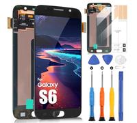 Original Écran LCD pour Samsung Galaxy S6 SM-G920 Ecran pour Samsung S6 SM-G920F SM-G920I SM-G920S SM-G920T SM-G920K SM-G920L Digitazer Touch Screen Assembly avec réparation Kit (5,1", Noir)