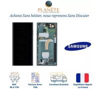Original Ecran Vert Assemblés Sur Châssis Pour Samsung Galaxy S22 Ultra (S908)
