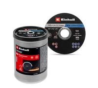Original Einhell Disques à tronçonner pour le métal, 100 pièces, Ø 115 mm en boîte (tronçonnage rapide, travail du métal, coupe légère, certifiés MPA, indépendamment de la marque)