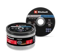 Original Einhell Disques à tronçonner pour le métal, 50 pièces, Ø 115 mm en boîte (tronçonnage rapide, travail du métal, coupe légère, certifiés MPA, indépendamment de la marque)