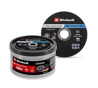 Original Einhell Disques à tronçonner pour le métal, 50 pièces, Ø 125 mm en boîte (tronçonnage rapide, travail du métal, coupe légère, certifiés MPA, indépendamment de la marque)