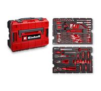 Original Einhell E-CASE 80 pcs. valise d'outils (set d'outils dans valise en plastique robuste et empilable comme équipement de base idéal pour le ménage, l'atelier ou en déplacement)