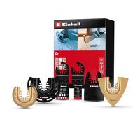 Original Einhell Kit d’outils multifonctions 6 pièces (lame de scie plongeante BIM, demi-circulaire HCS, plongeante CrV, demi-circulaire HM, râpe delta, grattoir flexible)