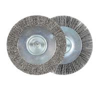Original Einhell Kit de brosses pour joints (10/6 mm) (accessoire de nettoyeur de joints, pour nettoyeur de joint Einhell, diamètre 110 mm, comprend 1 brosse métallique et 1 brosse en nylon)