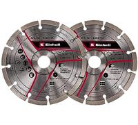 Original Einhell kit de disques de coupe diamant de 125 mm pour rainureuse (Ø 125 mm, 2 unités, alésage central de 22,23 mm, pour rainureuses TC-MA 1300 et TE-MA 1500 Einhell)