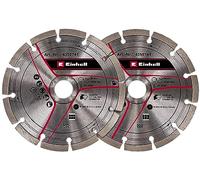 Original Einhell kit de disques de coupe diamant de 150 mm pour rainureuse (Ø 150 mm, 2 unités, alésage central de 22,23 mm, pour rainureuse TE-MA 1700 Einhell)