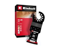 Original Einhell lame de scie plongeante en acier carbone pour le bois (largeur 32 mm, profondeur 40 mm, revêtement PTFE, bord courbé, changement rapide)