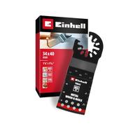 Original Einhell lame de scie plongeante en bi-métal pour métal et bois (largeur 34 mm, profondeur 40 mm, finition PTFE, denture métallique, bord courbé, changement rapide)