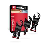 Original Einhell Multitool Set 3-pièces (lames de scie plongeantes, HCS, BIM, évacuation des copeaux, PTFE-Coating)