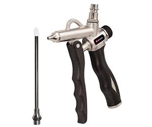 Original Einhell Pistolet de soufflage à 2 voies comme accessoires de compresseur (adapté à tous les compresseurs Einhell avec couplage rapide, 2 connexions d'air, max 8 bar)