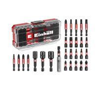 Original Einhell S-CASE Set de 28 embouts résistants aux chocs (embouts de 25 mm, embouts de 50 mm, porte-embouts de 60 mm, douilles, boîte de rangement incluse)