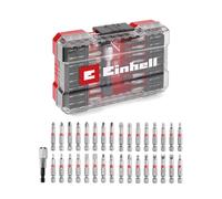 Original Einhell S-CASE Set de 28 résistants aux chocs (de 25 mm, embouts de 50 mm, porte-embouts de 60 mm, douilles, boîte de rangement incluse)