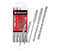 Original Einhell SDS Plus Set 4C 5 pcs 110/160 mm (carbure 4 taillants, pointe centrage, double spirale, emmanchement SDS Plus)