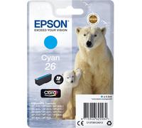 Original Epson 26 T2612 cyan cartouche d'encre cartouche d'imprimante ou V.