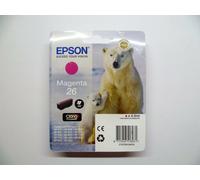 Original Epson 26 T2613 magenta ours polaire XP-510 XP-520 EMBALLAGE D'ORIGIN...