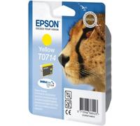 Epson T0714 Guépard Jaune, Cartouche d'encre d'origine, D78 D120 DX4000 DX5000 DX6000 DX7400 DX8400 DX9400F S20 S21 SX100 SX105 SX110 SX200 SX210 SX215 SX400 SX410 SX510W SX600FW BX300F B40W BX600FW
