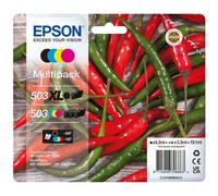 Epson 503 XL Multipack - pack de 4 - XL - noir, jaune, cyan, magenta - original - cartouche d'encre - C13T09R94020
