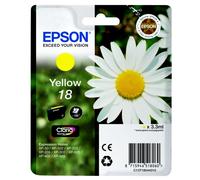 Epson 18 Pâquerette Jaune, Cartouche d'encre d'origine, XP-30 XP-102 XP-202 XP-205 XP-212 XP-215 XP-225 XP-302 XP-305 XP-312 XP-315 XP-322 XP-325 XP-402 XP-405 XP-412 XP-415 XP-422 XP-425
