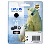 Epson Cartouche d'encre 26 – Noir – Authentique (TVA incluse)