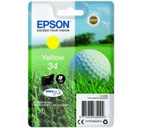 Epson 34 - 4.2 ml - jaune - original - cartouche d'encre - pour WorkForce Pro WF-3720, WF-3720DWF, WF-3725DWF