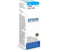 Original Epson C13T66424A / T6642 Bouteille d'encre cyan