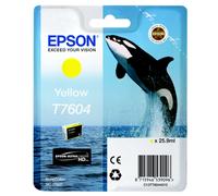 Original Epson C13T76044010 / T7604 Cartouche d'encre jaune