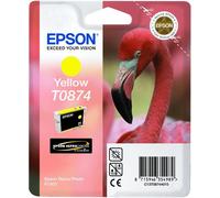 Original Epson T0874 jaune flamant rose stylet photo R1900 o.V.