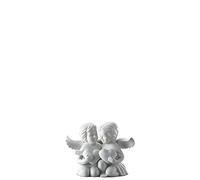 Original Erzgebirge Volkskunst Figurine d'ange avec un cœur
