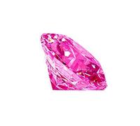 Original et naturel 8,5 zircon rose rond de meilleure qualité avec carte certifiée en laboratoire -B0BDRZJJ, petite pierre précieuse, Small, Gemme