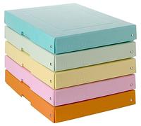 Original Falken PureBox Pastel Fabriqué en Allemagne Hauteur 40 mm DIN A4 1 pièce Couleur aléatoire Boîte de Rangement avec Couvercle en Carton Solide Boîte Cadeau Vegan Boîte de Transport