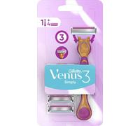 Original Gillette Venus 3 Simply Rasoir pour dames + 4 lames de rasoir Set de lames
