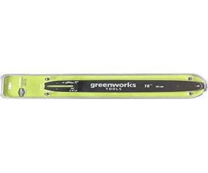Original Greenworks plaque de guidage pour tronçonneuse (guide de rechange de 40 cm adapté aux tronçonneuses GD40CS40 et GD40CS18 de la série 40V de chez Greenworks)