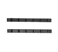 Original Guitar Bone Nut, Black Bull Bone Guitar, Electric Guitar Nut 6-String Pre Slotted Replacement Style Black 2 piece Set (Black)